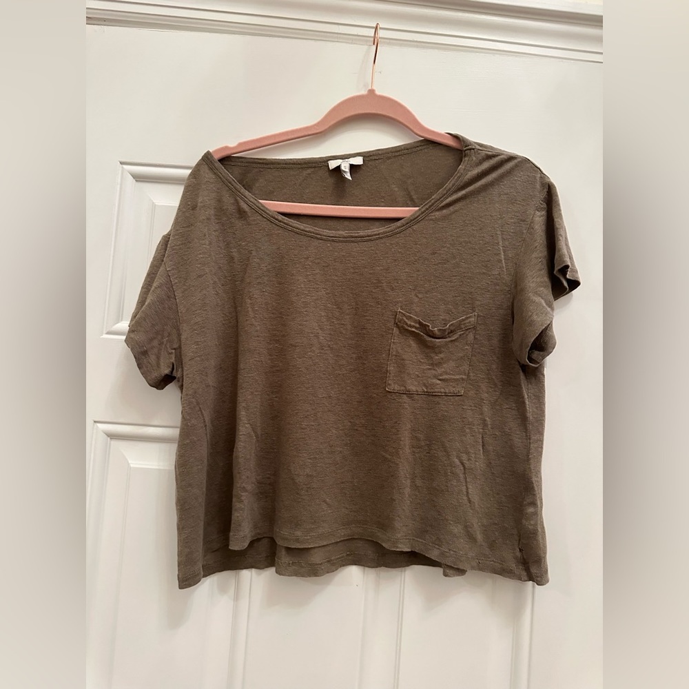 Joie Green Cropped T-shirt size xs
